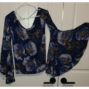 We the Free bell sleeve off shoulder top Medium people